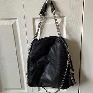 Steve Madden black bag with chain accents